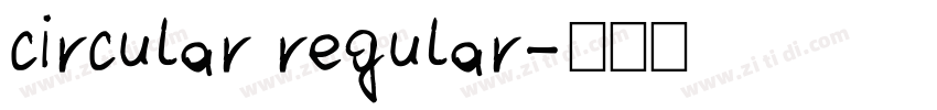 circular regular字体转换